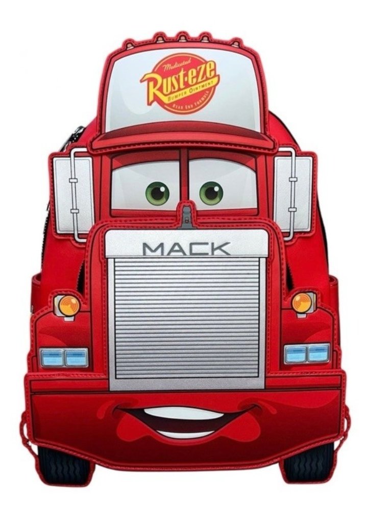 Loungefly Disney Pixar Cars Mack Truck Cosplay Glow In The Dark Backpack Nwt